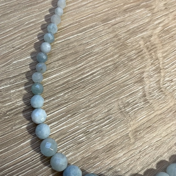 Stone & Silver Chain Necklace - Picture 8 of 9